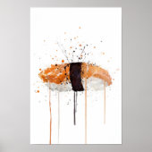 Poster Sushi Saumon Nigiri (Devant)