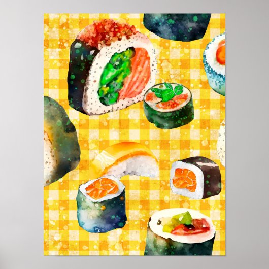 Poster Sushi sur mon mur (Devant)