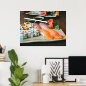 Poster Sushi Yam Maki Rolls Aliments Asiatiques (Bureau à domicile)