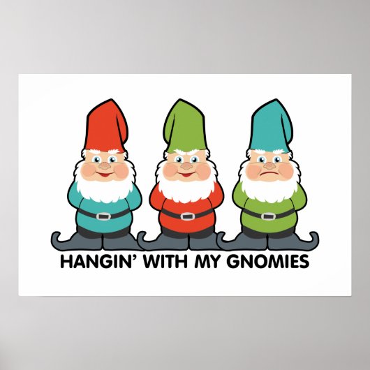 Poster Suspendu Avec Mes Gnomes Mignon (Devant)