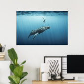 Poster Suspendu dans le temps et l'espace (Bureau à domicile)