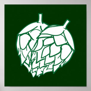 Poster Suspension murale de houblon