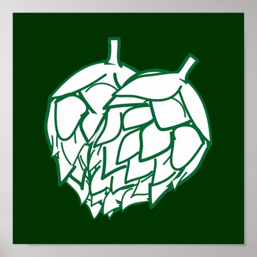 Poster Suspension murale de houblon (Devant)