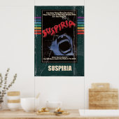 Poster Suspiria 1977 Horror Movie VHS Style (Cuisine)