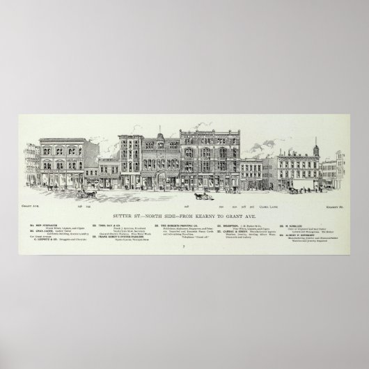 Poster Sutter North side Kearny et Grant (Devant)