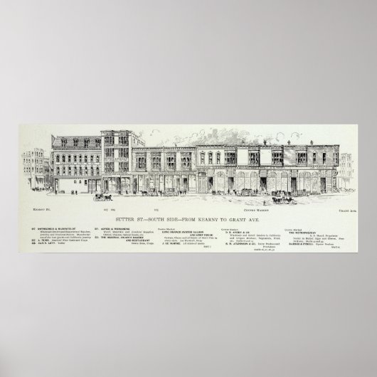 Poster Sutter South side Kearny et Grant (Devant)