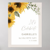Poster SUTTON Sunflower Bachelorette Party Bienvenue 18x2 (Devant)