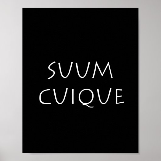 Poster Suum cuique (Devant)
