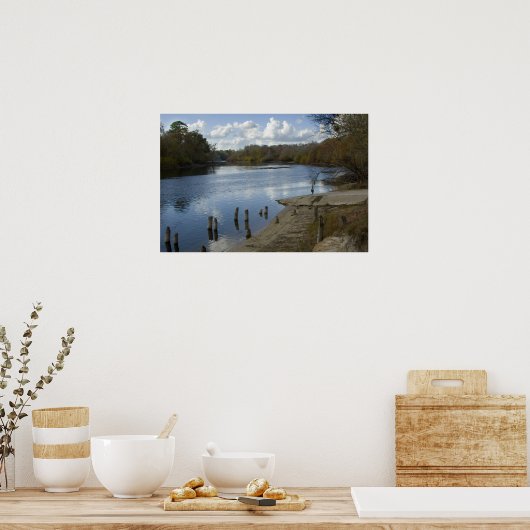 Poster Suwannee River, ancienne rampe de bateau Wannee Pr (Cuisine)