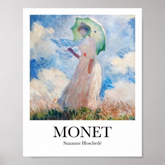 Poster Suzanne Hoschedé par Claude Monet (Devant)