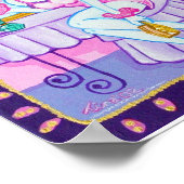 Poster Suzette le caniche rose Imprimer (Coin)