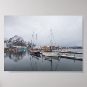 Poster Svolvaer Îles Lofoten