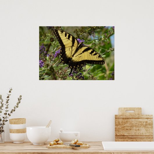 Poster Swallowtail sur Butfly Bush (Cuisine)