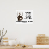 Poster Swami Vivekananda Nature externe Nature interne (Cuisine)