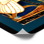 Poster Swan and Rush and Iris, peinture vintage, (Coin)