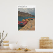 Poster Swan Boats Band e Amir Blue Lake Afghanistan (Cuisine)