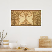 Poster Swan wallpaper design (Cuisine)