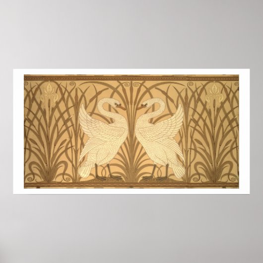 Poster Swan wallpaper design (Devant)