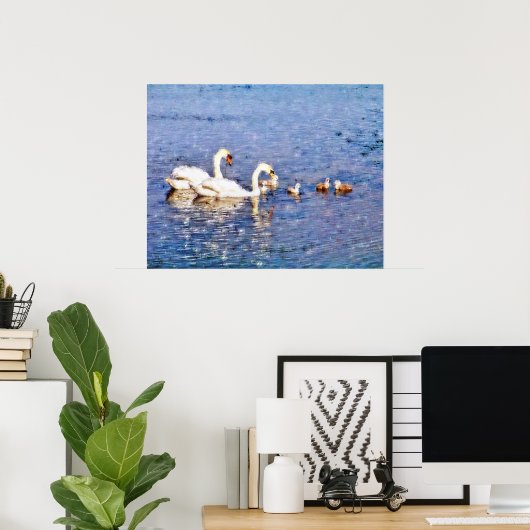 POSTER SWANS (Bureau à domicile)
