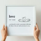 Poster Swans de définition d'amour