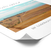 Poster Swartland Fields Mountains Voir Afrique du Sud ZA (Coin)