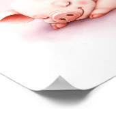 Poster Sweams Dreams Sleeping Piglet Nursery Wall Art (Coin)