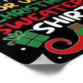 Poster Sweaters de Noël moches pas chers Drôle Noël Homme (Coin)