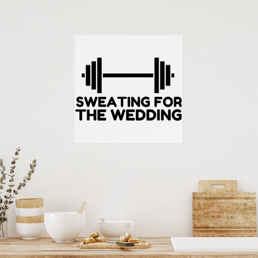 POSTER SWEATING FOR THE WEDDING (Cuisine)