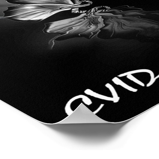 Poster Sweatshirt de sensibilisation au CVID au ruban pap (Coin)