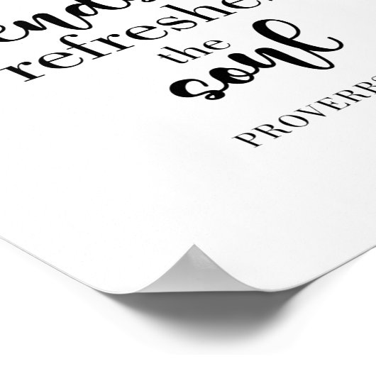 Poster Sweendship Bible Verse Citation Lettrée à la main (Coin)