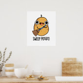 Poster Sweep Potato Funny Veggie Pun (Cuisine)