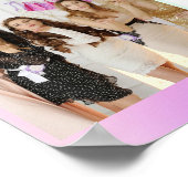 Poster Sweet 16 anniversaire violet rose holographique ph (Coin)