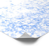 Poster Sweet 16 bébé bleu blanc parties scintillant pouss (Coin)