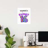 Poster Sweet 16 - créez votre propre (Bureau à domicile)