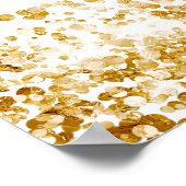 Poster Sweet 16 or blanc parties scintillant poussière ti (Coin)