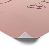 Poster Sweet 16 rose gold stars welcome (Coin)