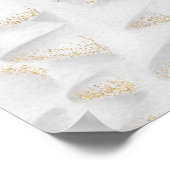 Poster Sweet 16 rose robe or blanc accueil (Coin)