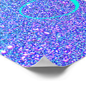 Poster Sweet 16 Turquoise Parties scintillant violet Bien (Coin)