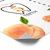 Poster Sweet As A Peach 1er Anniversaire (Coin)