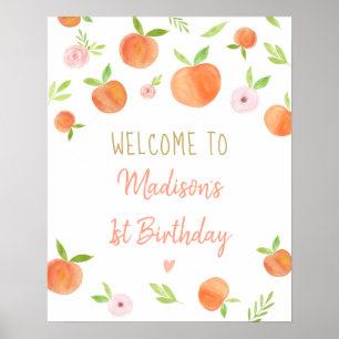 Poster Sweet As A Peach Anniversaire