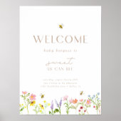 Poster Sweet As Can Bee Modern Minimal Welcome (Devant)