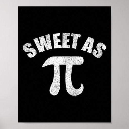 Poster Sweet As Pi Math Enseignant Geek 3.14 Pi Day (Devant)