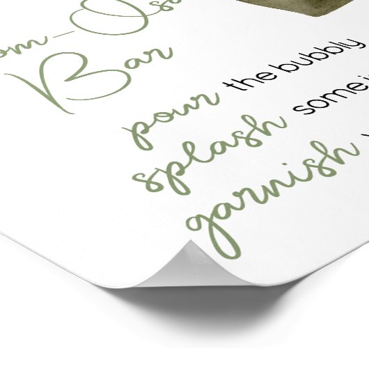 Poster Sweet Baby Boy Boho Vêtements Baby shower MamanOsa (Coin)