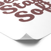 Poster Sweet Bear in a Hoodie Positive Message (Coin)