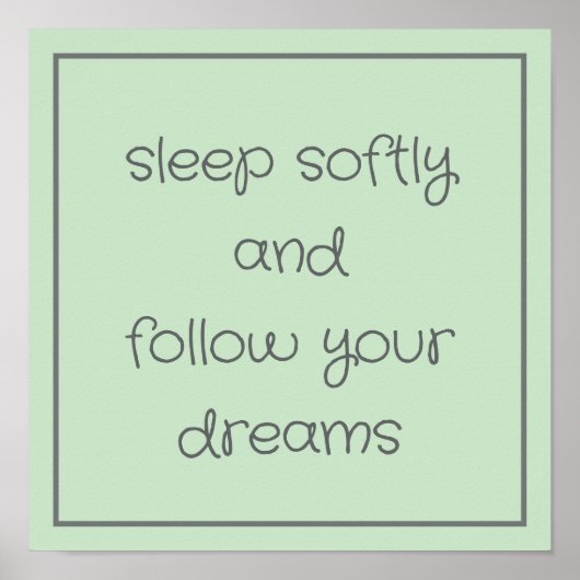 Poster Sweet Bedtime Words mur art (Devant)