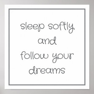 Poster Sweet Bedtime Words mur art