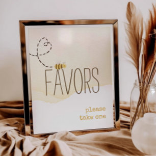 Poster Sweet Bumblebee Mama À Être Baby shower Faveurs