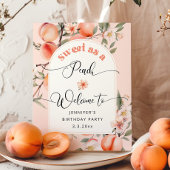 Poster Sweet comme un anniversaire de pêche bienvenue