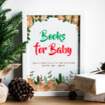 Poster Sweet Cookie Baby's First Library Baby shower<br><div class="desc">Poster du premier Baby shower de bibliothèque de Sweet Cookie Baby. Éléments correspondants disponibles.</div>
