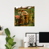 Poster Sweet Couple garçon et fille (Bureau à domicile)